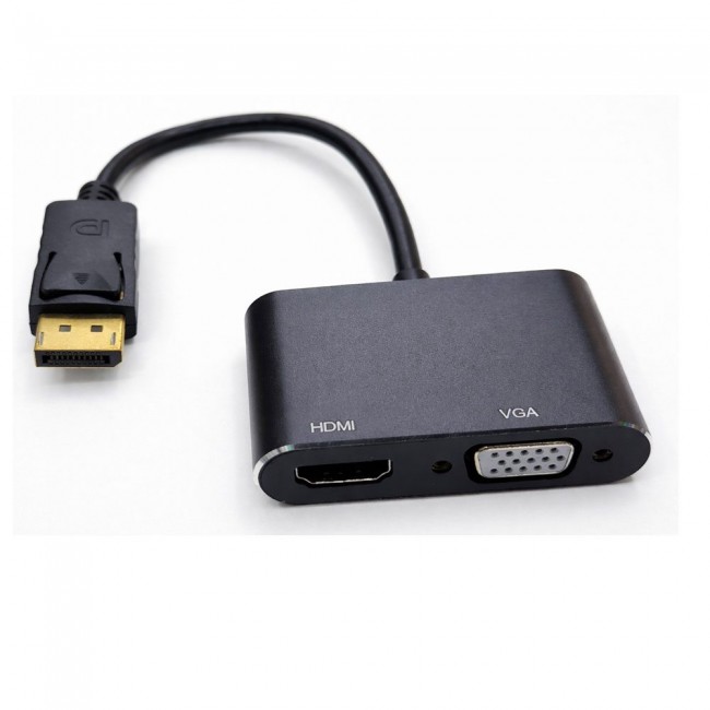 Displayport DP to HDMI+VGA Çevirici adaptör DP-HDMI-VGA dönüştürücü Displayport DP to HDMI+VGA Çevirici adaptör DP-HDMI-VGA dönüştürücü