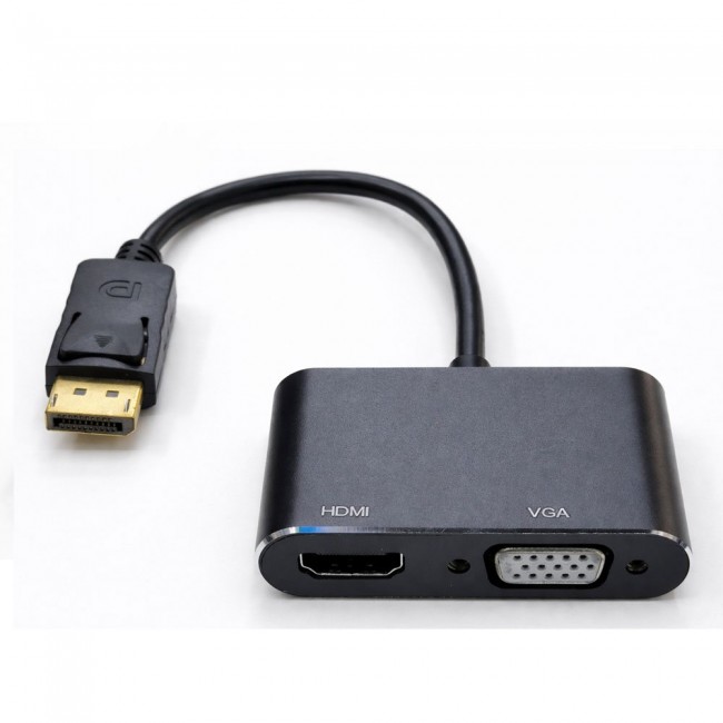 Displayport DP to HDMI+VGA Çevirici adaptör DP-HDMI-VGA dönüştürücü
