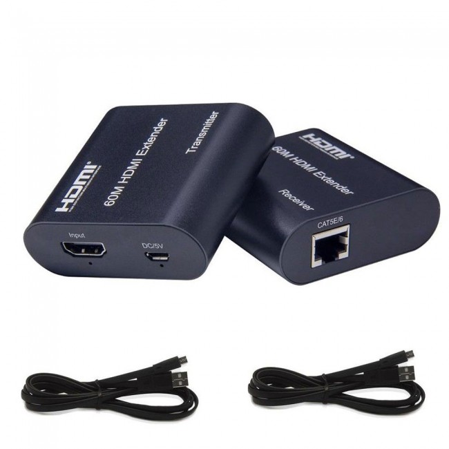 60m Hdmı extender HDMI alıcı verici cat6 1080p genişletici 60m Hdmı extender HDMI alıcı verici cat6 1080p genişletici
