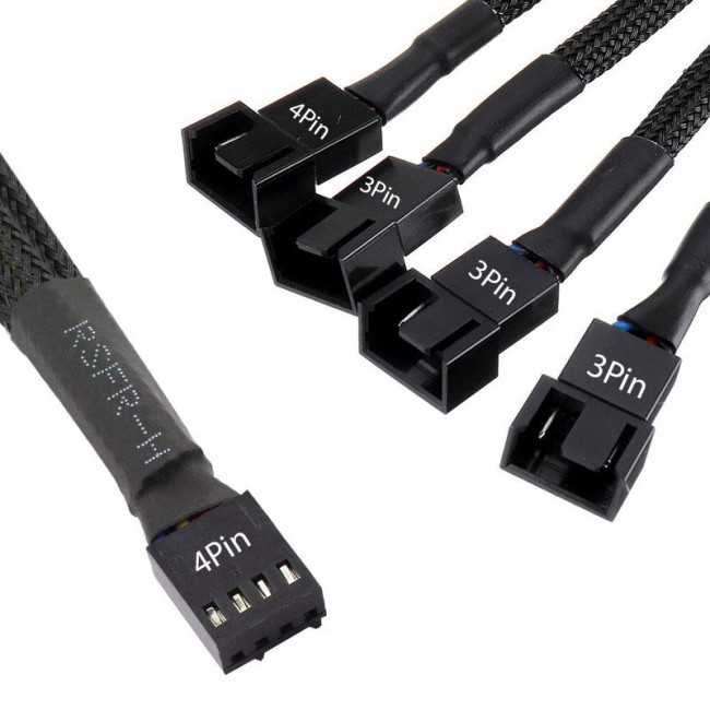 4 pin fan çoklayıcı kablosu 4P dişi 3x3 pin erkek+1x4 pin erkek 4 pin fan çoklayıcı kablosu 4P dişi 3x3 pin erkek+1x4 pin erkek