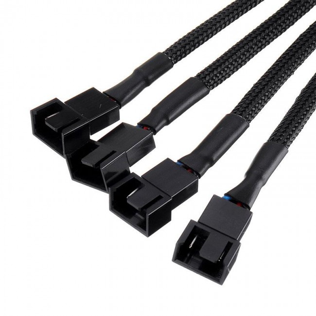 4 pin fan çoklayıcı kablosu 4P dişi 3x3 pin erkek+1x4 pin erkek 4 pin fan çoklayıcı kablosu 4P dişi 3x3 pin erkek+1x4 pin erkek