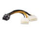 molex 4 pin to 8 pin pcıe ekran kartı power kablo 30 cm molex 4 pin to 8 pin pcıe ekran kartı power kablo 30 cm