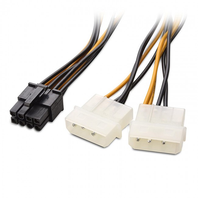 molex 4 pin to 8 pin pcıe ekran kartı power kablo 30 cm molex 4 pin to 8 pin pcıe ekran kartı power kablo 30 cm