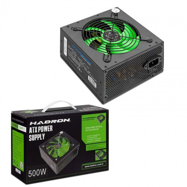 Hadron hd 412 500w Power Supply siyah ATX pc için güç kaynağı Hadron hd 412 500w Power Supply siyah ATX pc için güç kaynağı