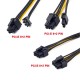 8 pin PCIE erkek to 6+2 PCI-E GPU Y dişi çoklayıcı power kablo 8 pin PCIE erkek to 6+2 PCI-E GPU Y dişi çoklayıcı power kablo