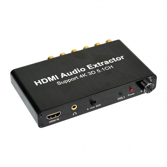 HDMI 4K Audio Extractor 5.1 Dijital Analog Ses Kod Çözücü 24-Bit DAC HDMI 4K Audio Extractor 5.1 Dijital Analog Ses Kod Çözücü 24-Bit DAC