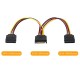 sata 15 pin erkek to 2x Y sata power çoklayıcı uzatma kablosu 30 cm