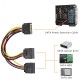 sata 15 pin erkek to 2x Y sata power çoklayıcı uzatma kablosu 30 cm