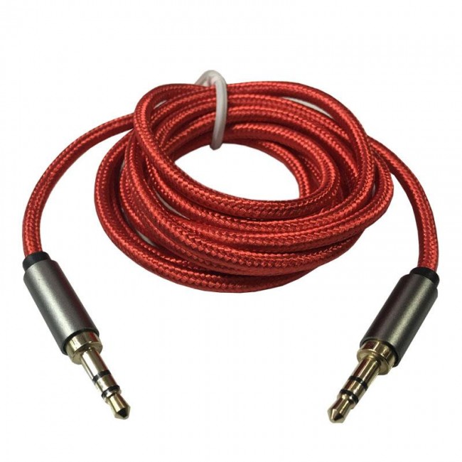 aux kablo 3.5mm gold stereo ip örgülü aux audio ses kablosu 1.5m K aux kablo 3.5mm gold stereo ip örgülü aux audio ses kablosu 1.5m K