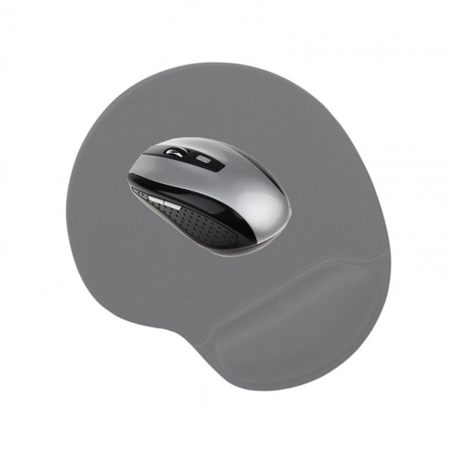 Bilek destekli mouse pad kaydırmaz tabanlı mouse pad gri