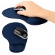 Bilek destekli mouse pad kaydırmaz tabanlı mouse pad lacivert