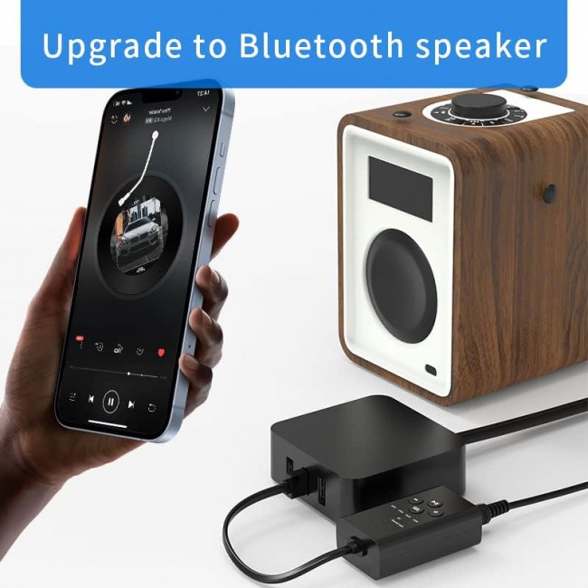 Bluetooth 5.2 Ses Alıcısı + USB Dijital fiber  aux Ses Dönüştürücü