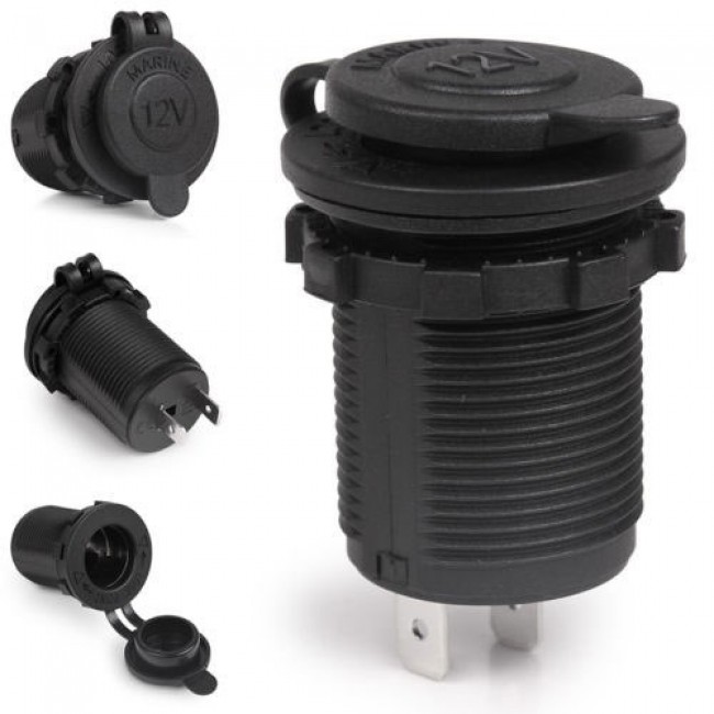 Dişi araç Çakmaklık güç kaynağı Soketi 12 V tekne araba için