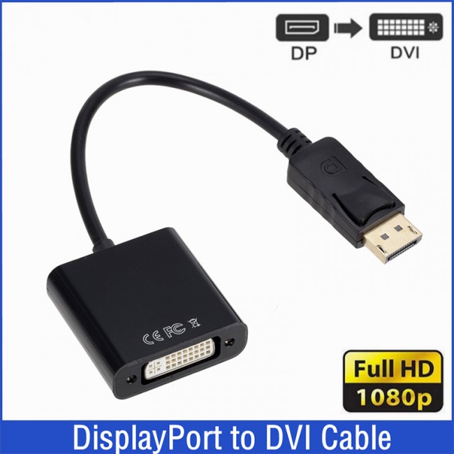 Display to DVI-I 24+5 çevirici DP erkek dvı-ı dişi çevirici kablo Display to DVI-I 24+5 çevirici DP erkek dvı-ı dişi çevirici kablo