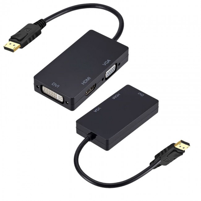 Displayport TO DVI VGA HDMI çevirici dönüştürücü aparat kablo Displayport TO DVI VGA HDMI çevirici dönüştürücü aparat kablo