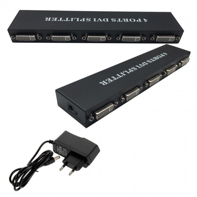 dvı 4 port splitter 1 giriş 4 çıkış DVI çoklayıcı splitter dvı 4 port splitter 1 giriş 4 çıkış DVI çoklayıcı splitter