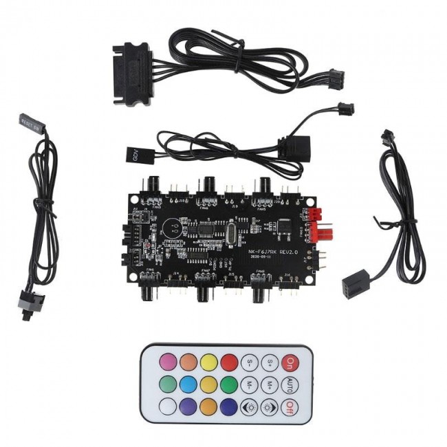 RGB kumandalı fan çoklayıcı 5v 3pin  12v 4pin fan