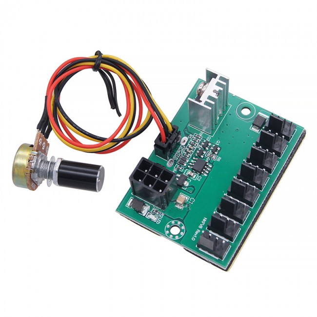 8 kanallı bilgisayar Fan hız kontrolörü modülü dc12v 8 kanallı bilgisayar Fan hız kontrolörü modülü dc12v
