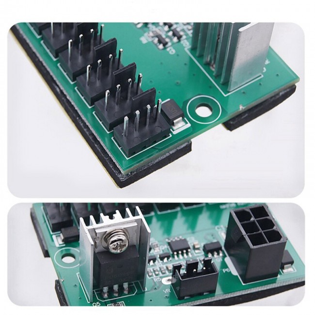 8 kanallı bilgisayar Fan hız kontrolörü modülü dc12v 8 kanallı bilgisayar Fan hız kontrolörü modülü dc12v