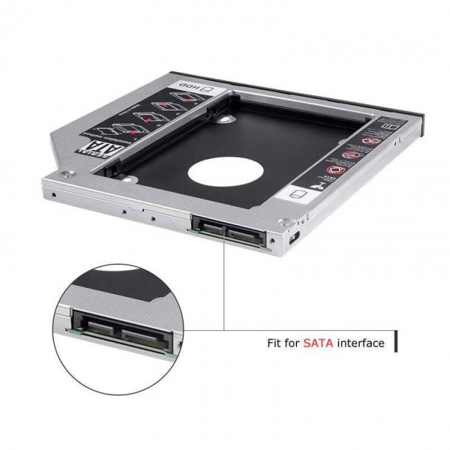 HDD Caddy 9.5mm 2.5" SATA  2nd HDD Caddy