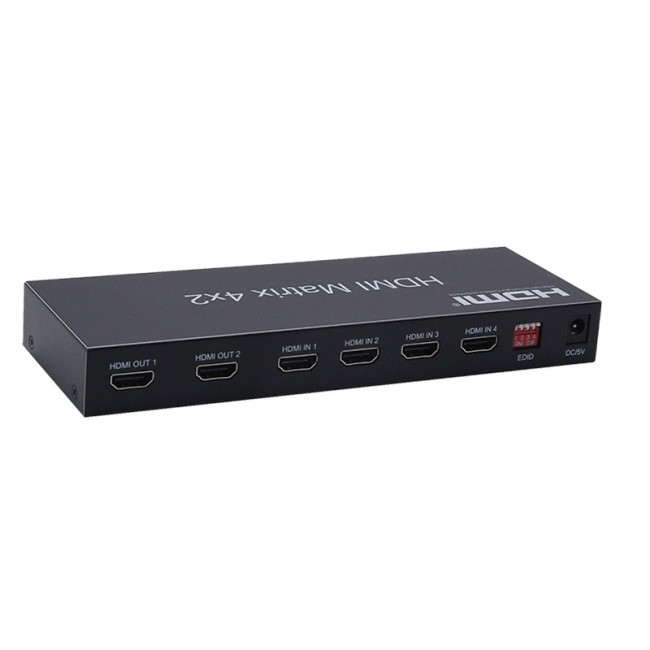 HDMI 4K 3D matrix 4x2 kumandalı 4 in 2 out switch-splitter HDMI 4K 3D matrix 4x2 kumandalı 4 in 2 out switch-splitter