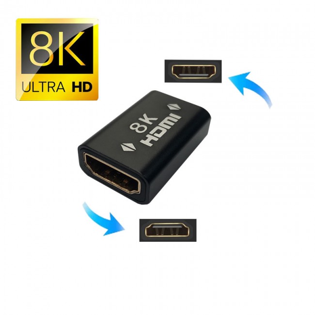 Hdmı 8k dişi dişi kablo uzatma -birleştirme çevirici adaptör Hdmı 8k dişi dişi kablo uzatma -birleştirme çevirici adaptör