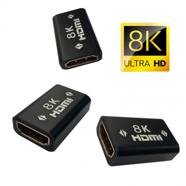Hdmı 8k dişi dişi kablo uzatma -birleştirme çevirici adaptör Hdmı 8k dişi dişi kablo uzatma -birleştirme çevirici adaptör