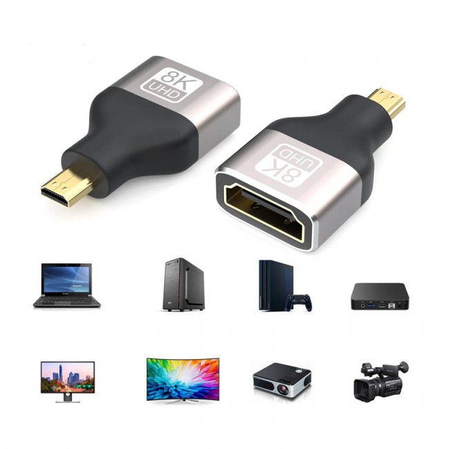 Mikro hdmı to hdmı dişi çevirici mikro Hdmı 8k uhd dönüştürücü Mikro hdmı to hdmı dişi çevirici mikro Hdmı 8k uhd dönüştürücü