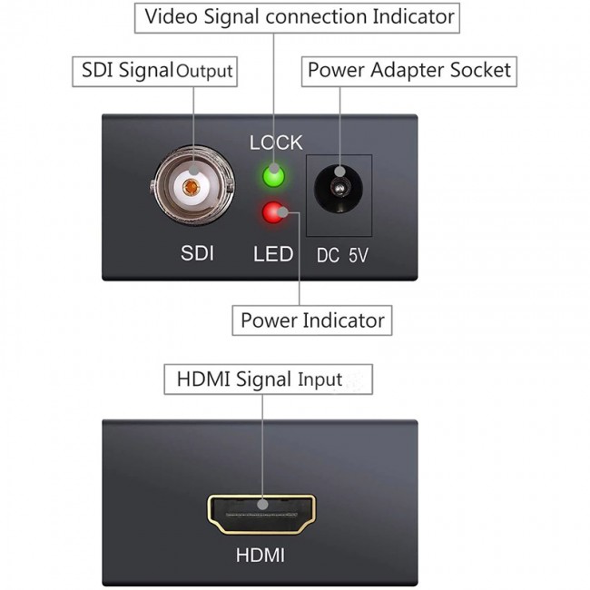 hdmı to bnc sdı audio çevirici converter adaptör