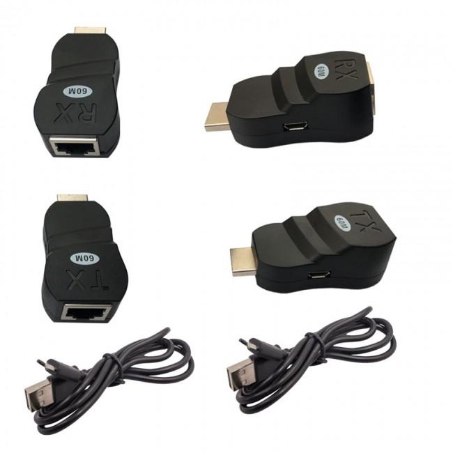 HDMI extender hdmı -rj45 cat5/cat6  60metre extender çevirici v1.4