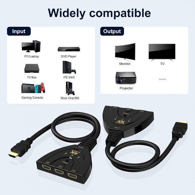 hdmı 4K Ultra HD splitter 1 giriş 3 çıkılş hdmı 4k splitter hdmı 4K Ultra HD splitter 1 giriş 3 çıkılş hdmı 4k splitter