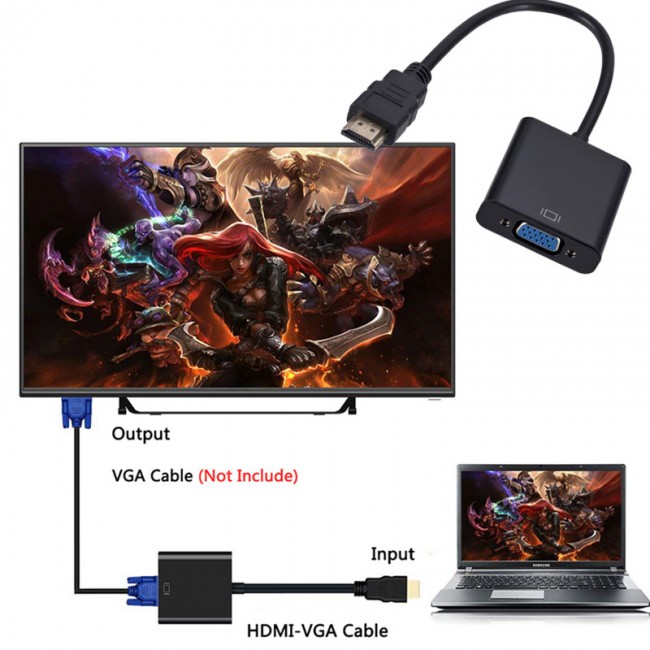 hdmı to vga audio çecirici converter kablo HDMI den VGA ya çevirici hdmı to vga audio çecirici converter kablo HDMI den VGA ya çevirici