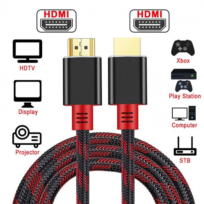 Hdmı1080p full hd örgülü kablo hdmi kablo 15 m Hdmı1080p full hd örgülü kablo hdmi kablo 15 m