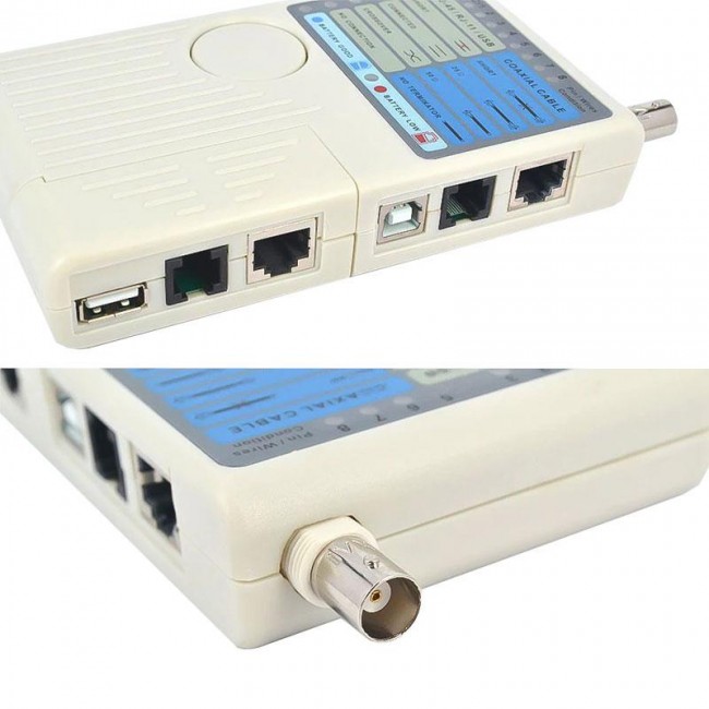 kablo tester RJ11 RJ45 USB BNC LAN ağ kablosu test cihazı kablo tester RJ11 RJ45 USB BNC LAN ağ kablosu test cihazı