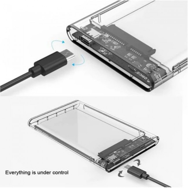 2.5 Inc Sata HDD SSD USB 3.1 Type C 5gbps Harddisk Kutu