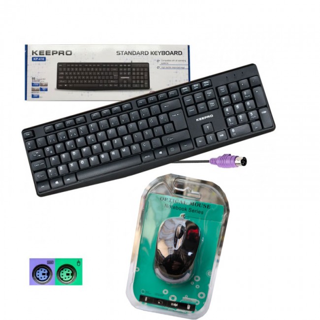 PS-2 Kablolu Klavye - Mouse Set SYH