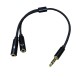 kulaklık mikrofon birleştirici splitter 3,5mm stereo kablo kulaklık mikrofon birleştirici splitter 3,5mm stereo kablo