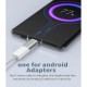 Lightnin 8 pin dişi to mikro usb erkek çevirici şarj adaptörü Lightnin 8 pin dişi to mikro usb erkek çevirici şarj adaptörü
