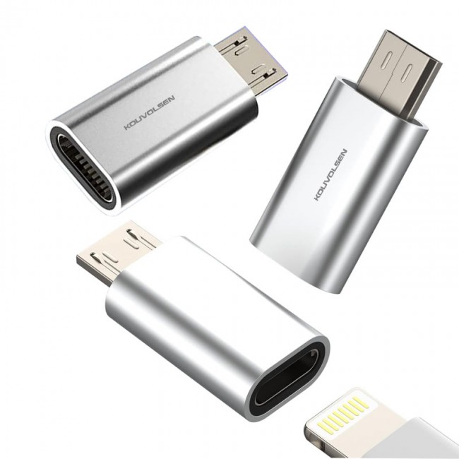 Lightnin 8 pin dişi to mikro usb erkek çevirici şarj adaptörü Lightnin 8 pin dişi to mikro usb erkek çevirici şarj adaptörü