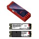 M.2 NVMe SSD fanlı dijital sıcaklık göstergeli soğutucu kırmızı M.2 NVMe SSD fanlı dijital sıcaklık göstergeli soğutucu kırmızı