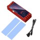 M.2 NVMe SSD fanlı dijital sıcaklık göstergeli soğutucu kırmızı M.2 NVMe SSD fanlı dijital sıcaklık göstergeli soğutucu kırmızı
