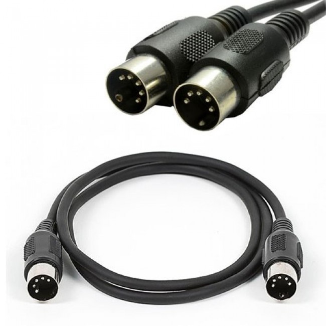 midi uzatma kablosu 5 pin DIN erkek erkek midi kablo 1,5m
