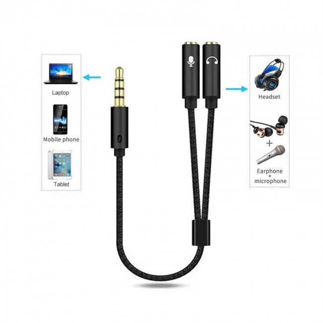 keepro kp-06 3.5mm stereo Kulaklık mikrofon birleştirici Y splitter kablo keepro kp-06 3.5mm stereo Kulaklık mikrofon birleştirici Y splitter kablo