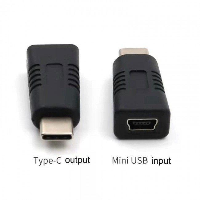 Mini usb 5 pin (in) to type c (out) çevirici dönüştürücü aparat Mini usb 5 pin (in) to type c (out) çevirici dönüştürücü aparat