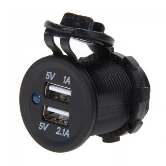 montajlanabilir araba tekne için dual usb şarj soketi 5v 2.1A montajlanabilir araba tekne için dual usb şarj soketi 5v 2.1A