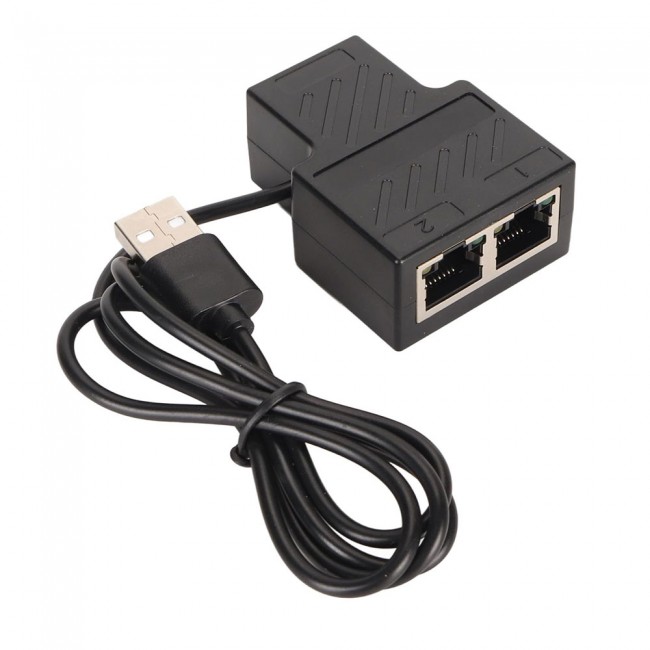 RJ45 Ethernet Ayırıcı  Splitter 1 giriş 2 Çıkış 100 Mbps rj45 adaptör