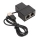 RJ45 Ethernet Ayırıcı  Splitter 1 giriş 2 Çıkış 100 Mbps rj45 adaptör