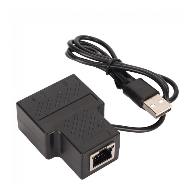 RJ45 Ethernet Ayırıcı  Splitter 1 giriş 2 Çıkış 100 Mbps rj45 adaptör