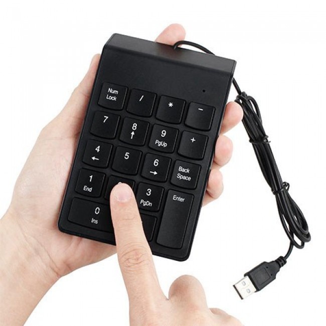 numerik keypad usb 2.0 kablolu mini numerik keypad18 tuşlu