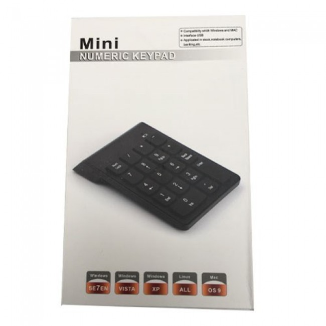 numerik keypad usb 2.0 kablolu mini numerik keypad18 tuşlu